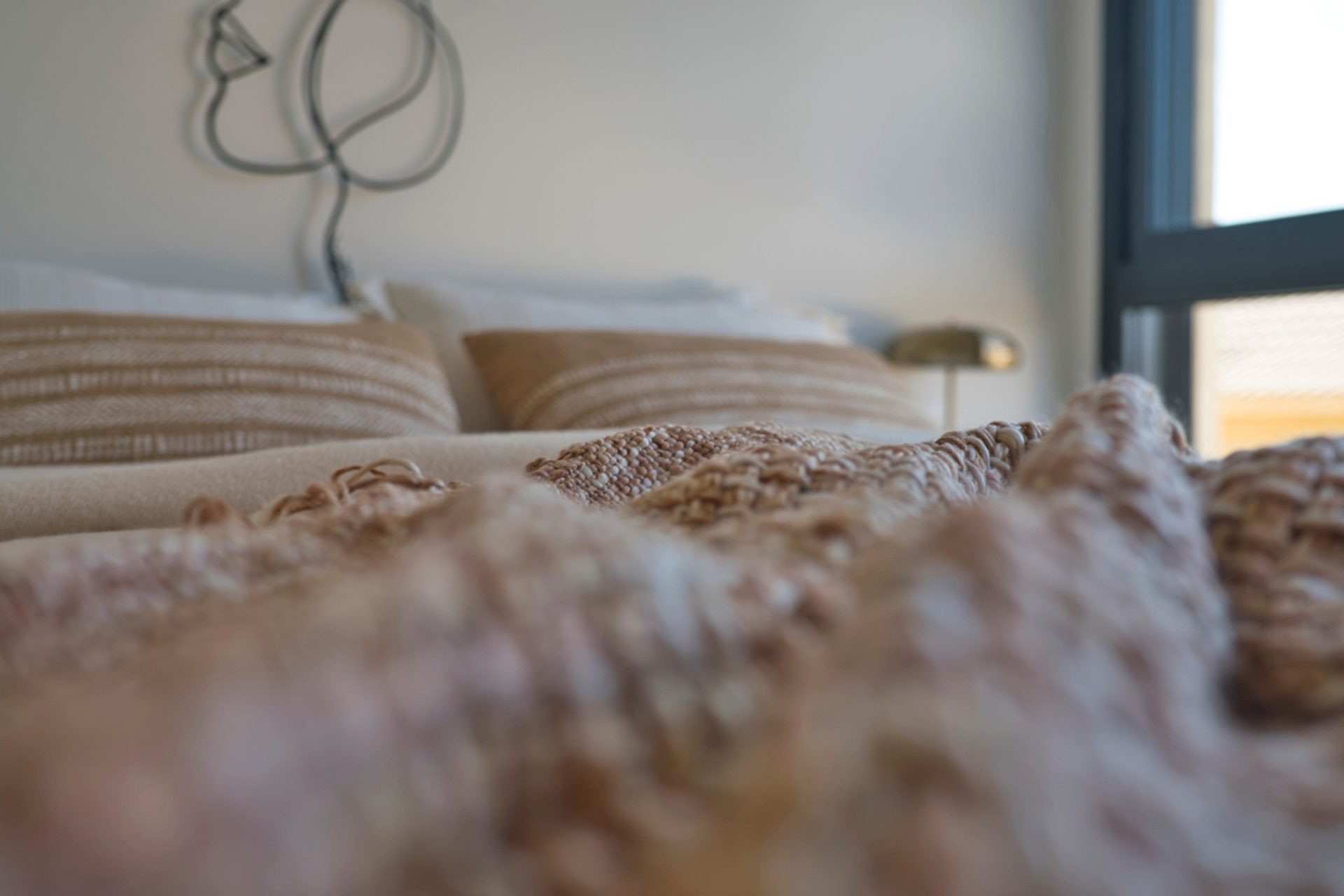 Rishon LeZion bedroom textile detail