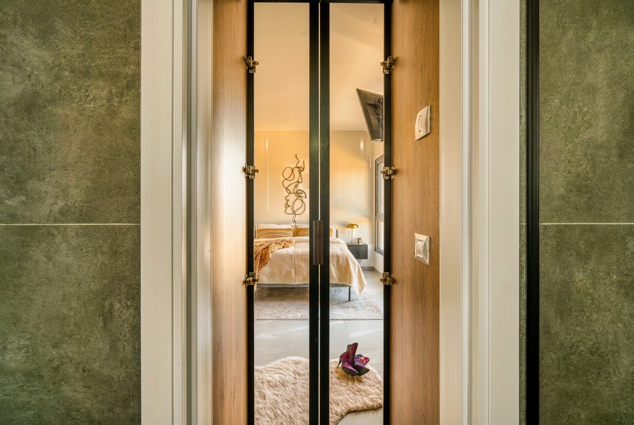 Rishon LeZion shower door detail